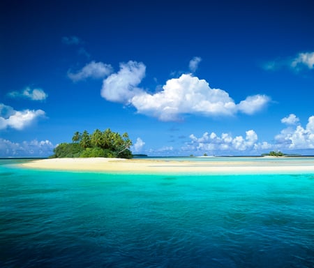 Ilha - island, ocean, blue, sky