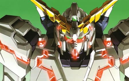 Gundem Suit - white, red, gundem suit, gundem, robot, yellow, gundam, green