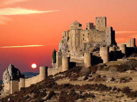 Loarre Castle-Huesca-Spain - picture, spain, beautiful, huesca, loarre, castle