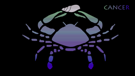 Zodiac Sign - Cancer - shell, sign, crab, cancer, zodiac, birthday