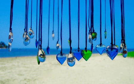 Necklaces - oceans, blue, beautiful, beaches, photography, necklace, nature, sky, necklaces