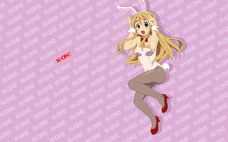 K-on!! - yello hair, bunny girl, mugi, animal ears