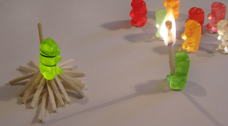 gummi witch - gummi witch, burning at the stake, candy justice, gummi