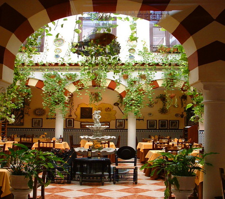 In a little cafe - table, flowers, chairs, patio, cafe, plants