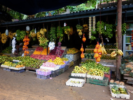 Sri Lanka market stall - market stall, sri lanka, photography, colourful fruit