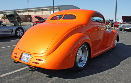 1937 Ford Coupe, AKA Orange Crash - cars, hot rods, ford, custom rides