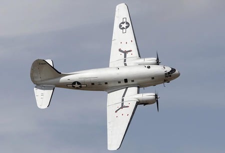 Curtiss C-46 Commando - us air force, world war two, transport aircraft, united states air force