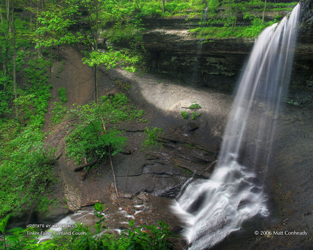 Tinker Falls - nature, green, forest, waterfall