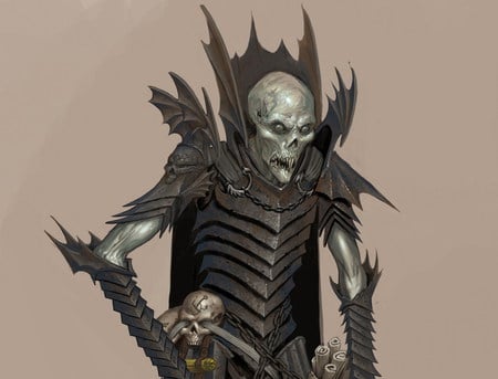 Corruption - skull, rust, abstract, chain, dark, armour, artwork, fantasy