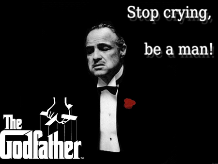 Be a man - godfather, mafia, film, brando