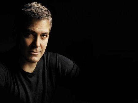 George Clooney - black, star, handsome, actor, famous, man, celebrity