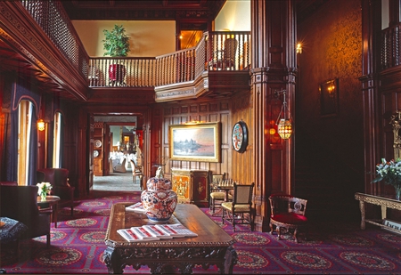 Ashford Castle Lobby - wood, interior, ashford castle, furniture