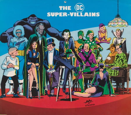 1976 DC Comics Super Villians Calender - comic, calemder, dc, villians, 1976, super