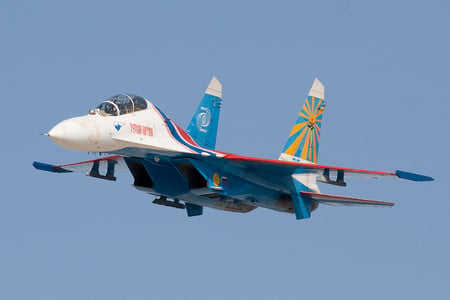 SU 27 Low Pass - aircraft, jet, military, sukhoi, russian