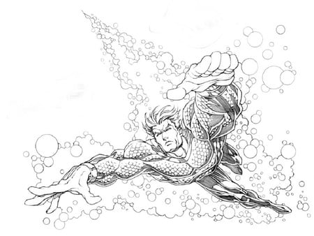 Aquaman - comic, art, dc, fantasy, aquaman