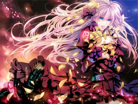 Megurine Luka - aqua, hot, colorful, music, japanese, anime girl, fire, purple, cool, petals, aqua eyes, kimono, sexy, flames, light, song, vocaloids, program, glow, 3d, vocaloid, pink, beautiful, diva, beauty, nice, sky, singer, traditional, virtual, pretty, megurine luka, idol, clouds, anime, cute, megurine, luka, stars, girl, pink hair, culture, hd, red, blue, awesome, flowers, digital