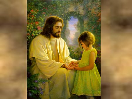 Hand on hand - religion, christianity, jesus christ, god, child