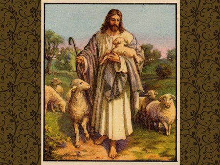 Jesus good shepherd - jesus christ, religion, god, lamb, shepherd, christianity