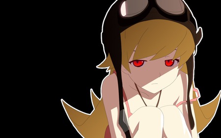 bakemonogatari - oshino, girl, anime, shinobu, vampire, bakemonogatari, blonde