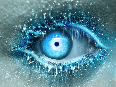 Cold as Ice_by_lorency.jpg - ice, woman, beautiful, cold, blue eyes