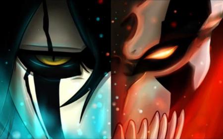 bleach - hollow ichigo, bleach, ulquiorra, the battle