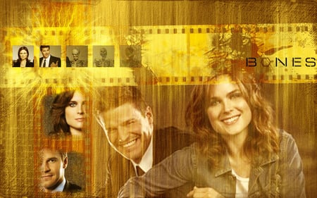 Bones - tempe and booth, emily, david, bones