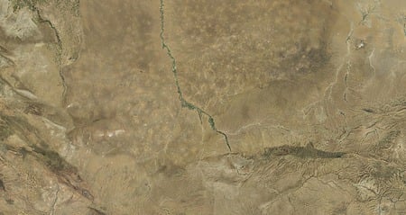 Afghanistan from Space - space, planet, brown, dirt, earth, mountains, sand