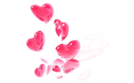 Abstract love - love, abstract, pink, 3d