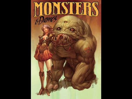 Monsters & Dames - monsters, fantasy, comic, dames, art