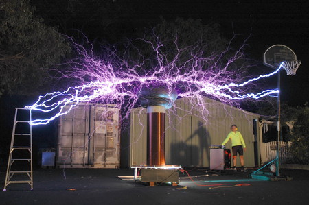 Tesla _mini _ HAARP - project, testing, haarp, beam