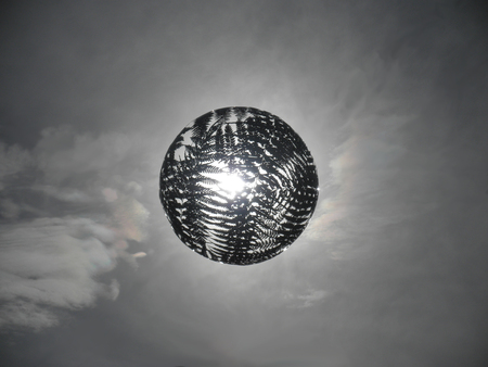 New Zealand Globe - globe, abstract, hanging, cool, new zealand, australia, floating, black and white, sun, wallpaper