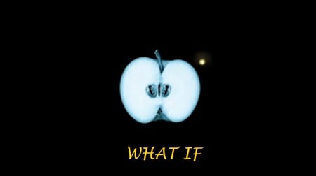 What if - black, what, apple, fruit