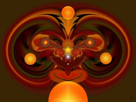 Firebird III - eye candy, collage, 3d, fractal, abstract