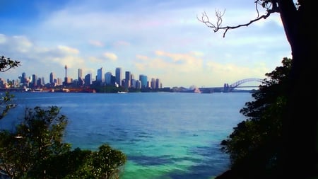 Sydney harbour - abstract, sydney, harbour, australia