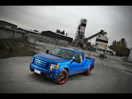 H-and-R-Springs-Hot-Rod-Ford - ford, f 150, blue, truck