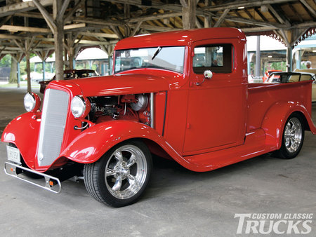 1935 chevy pickup truck - chevy, pickup, 1935, truck