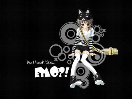 Do I look like EMO ? - funny emo, emo girl, girl, emo