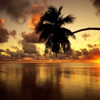 Aitutaki Lagoon at Sunrise Cook Islands