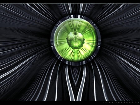 Neox - 3d, abstract, black, green