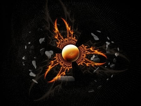 Infernos - abstract, black, symbol, inferno, 3d