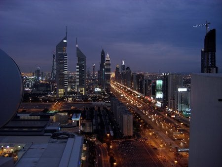 Dubai City Scape - modern, architecture, city, metro, sklyine, scape, dubai