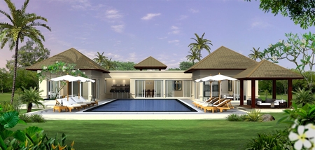 House in Dubai - tropical, summer, home, backyard, house, dubai, exotic