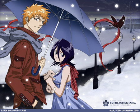 bleach kuchiki rukia kurosaki ichigo - bleach-kuchiki-rukia-kurosaki-ichigo