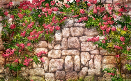 flowers wall  - flowers-wall-