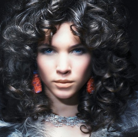 Beauty in Curls - beautiful, female, people, model