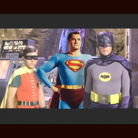 Burt Ward, George Reeves and Adam West