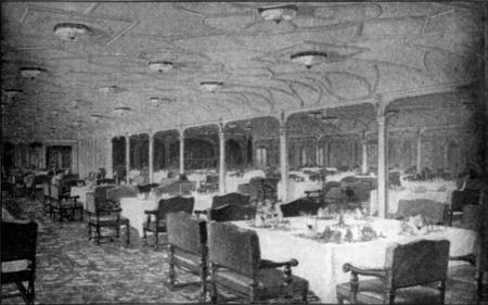 Titanic - Grand Saloon - rich, cruise ship, largest, voyage