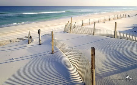 Soft White Sand - white, sand, beach, soft