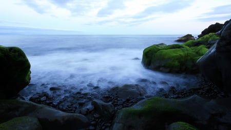 The First Morning Waves - morning, ocean, surf, waves