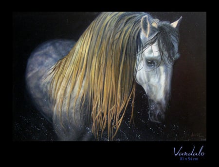 Vandalo - horses, spanish, grey, dappled grey, andalusian